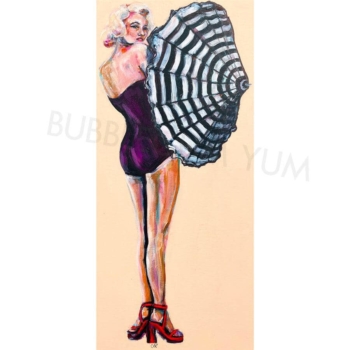 Blonde Bombshell papier na dekupáž