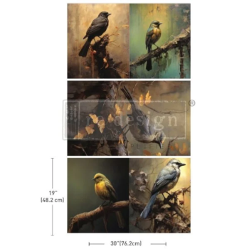 Set papierov na dekupáž Avian Dreamscape (3ks)