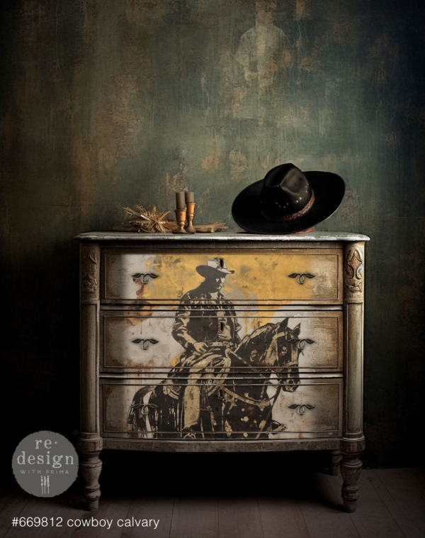 Papier na dekupáž Cowboy Cavalry - Image 2