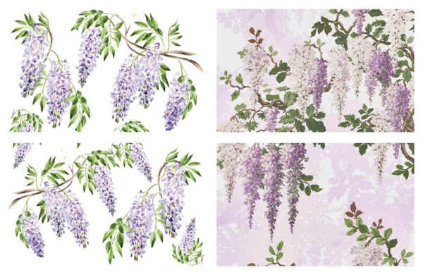 Transfér na nábytok Wisteria Spring