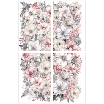 Transfér na nábytok Soft Wintery Floral