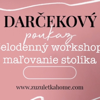 Darčekový poukaz na celodenný workshop