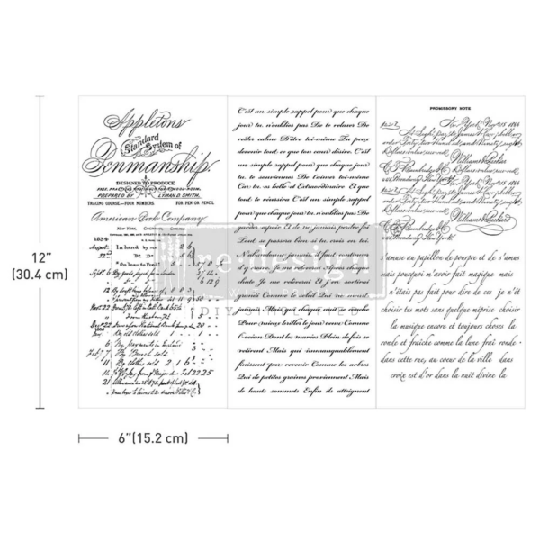 Transfér na nábytok Vintage Script Mastery