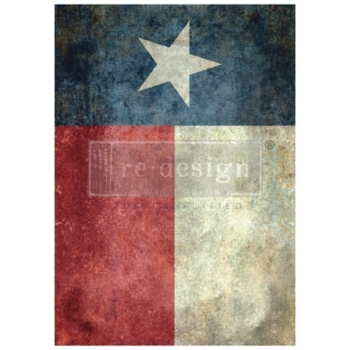 Papier na dekupáž Texas Flag