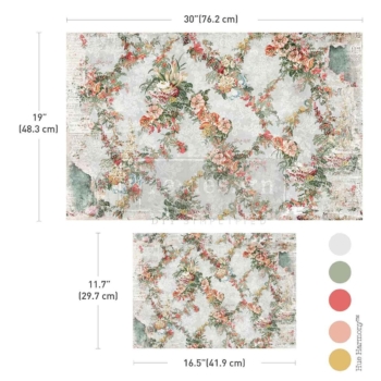 Papier na dekupáž Jardin Fleuri