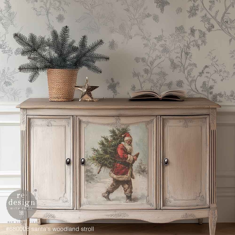 Papier na dekupáž Santa's Woodland Stroll – Obrázok 2