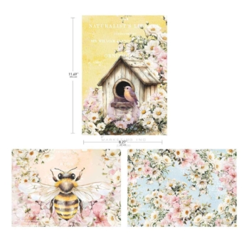 Set papierov na dekupáž Among The Wildflowers A4
