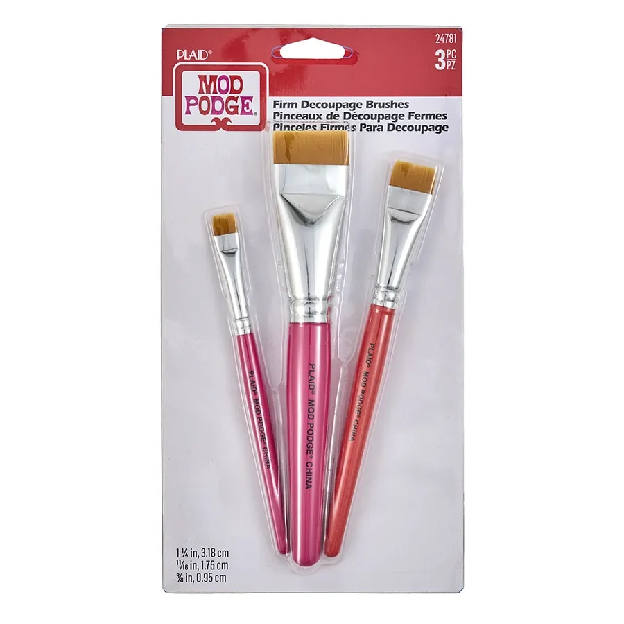 Dekupážne štetce Mod Podge set 3ks