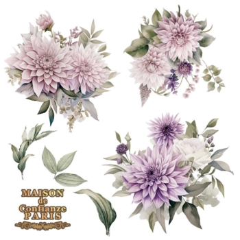 Transfér na nábytok Dahlias A3 - La Vie En Fleurs