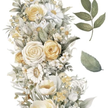 Transfér na nábytok Daisies A4,5 - La Vie En Fleurs
