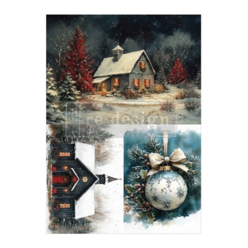 Set papierov na dekupáž Silent Timber Memoirs A4